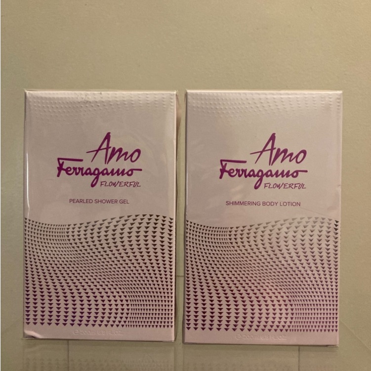 Amo Ferragamo Flowerful Shimmering Body Lotion  Pearled Shower Gel